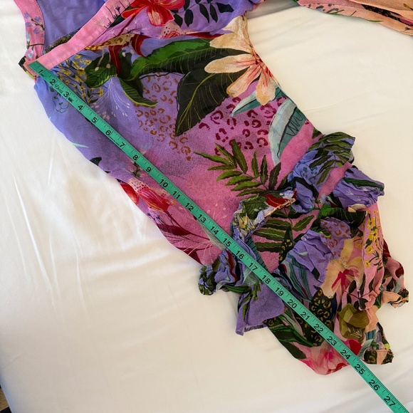 NWOT Farm Rio Amazonian Rainforest Ombré Maxi Dress - Picture 10 of 10